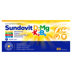 Zdjęcie produktu Sundovit D3+Mg+K2+B6